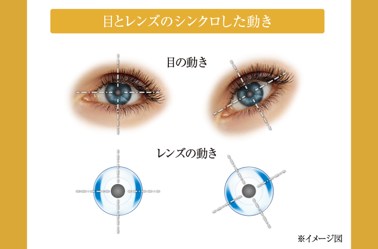 目とレンズの動きのイメージ